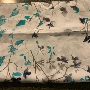 Teal/Grey/White Shower Curtain